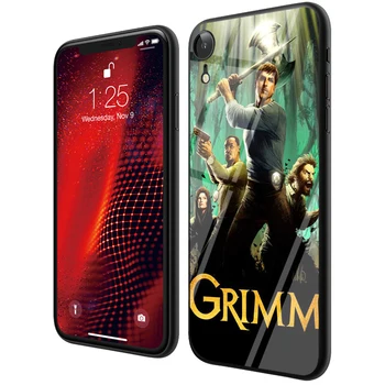 Lavaza Grimm Sticla TPU Acoperire pentru iPhone 6 6S 7 8 Plus 5 5S SE XR X XS 11 Pro MAX Cazul