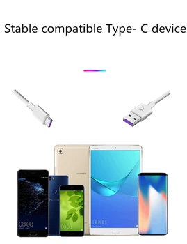 USB de Tip C Cablu Pentru Xiaomi Redmi Nota 8 Pro,Redmi Nota 8 C USB de Date de Sincronizare Timp de Încărcare de Sârmă 5A Încărcător de Telefon Mobil de Cablu