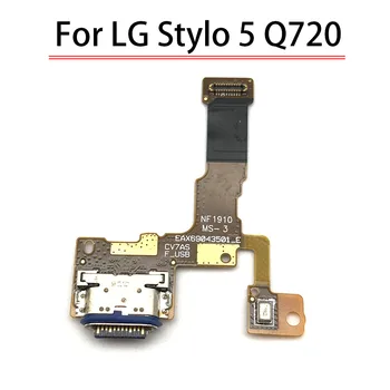 USB Port de Încărcare microfon Microfon Conector Dock Bord Flex Cablu Pentru LG Stylo 5 Q720 Piese de schimb