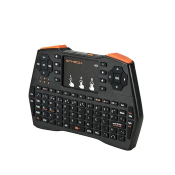 I8 Plus Mini, teclado inglés portugués, teclado inalámbrico de 2,4 GHz, panou táctil Mouse-ul de Aer, control remoto, para Android TV
