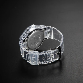Ghețarul Transparent DW5600 GW-M5610 Set Ceas rezistent la apa Curea din Cauciuc Sport Watchband Bezel