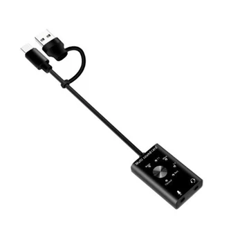 Headset 7.1 placa de Sunet Externa Pentru Laptop Audio USB 3D Sound Card Microfon