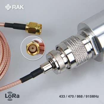 LoRa Gateway Antena 3dbi Vârf Obține Fibra de Sticla Rețea de Antene cu SMA / iPEX RF Conectați Cablul 433/470/868/915 MHz Q249