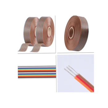 61 metri material PVC cupru Cositorit Calitate de Top UL2651 28AWG 50PIN Colorate Flexibil Cablu Panglică 7*0,127 mm