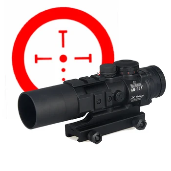 Ar15 accesorii airsoft tactic optic luneta Burris AR-332 3x Prisma Vedere cu Balistice CQ Reticul pentru pușcă de vânătoare