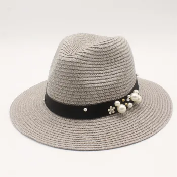 Vintage Panama Pălărie Fedora Masculin Palarie De Soare Pentru Femei De Vară Pe Plajă Parasolar Capac Chapeau Cool Jazz Trilby Capac Sombrero