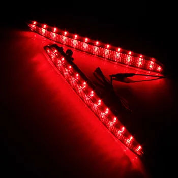 ANGRONG 2 LED-uri Lumini Masina de Fum Negru Obiectiv Bara Spate Reflector Coada Lumina de Frână Pentru Mazdaspeed3 Mazda 3 Axela BK
