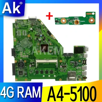 AKEMY X550WA Laptop placa de baza pentru ASUS X550 X552W X550WE X550W D552W cablajului original A4-5100U 4Gb RAM