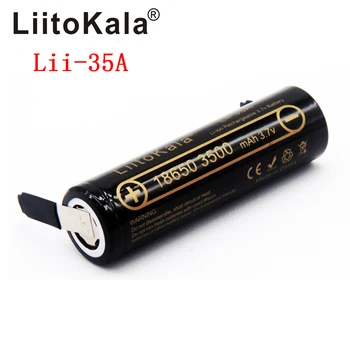 LiitoKala Lii-35A-N 3.7 V 3500mAh 10A Descarcare Acumulatori 18650 Baterie/UAV+nichel
