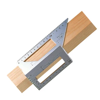 De bună calitate Japoneză din Aliaj de Aluminiu de prelucrare a lemnului Multifunctional Pătrat de 45 de grade, 90 de grade ecartament riglă de lemn instrumente ferramen