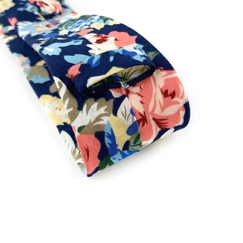Bumbac, Cravată pentru Om Florale Flori 6cm Subțire Gât Cravată Lalea Trandafir Paisley Gravata Slab de Afaceri de Nunta Design Nou pentru Bărbați Cravate