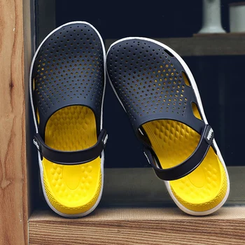 Vara Papuci Barbati de Plaja, Flip-Flops Integrat EVA Jeleu Sandale Iubitor de Moda Aqua Pantofi de Apă Găuri Grădină Pantofi Blocheaza Slide-uri