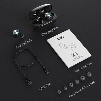 Mifa X5 Adevărat Wireles Stereo Bluetooth, anulare a Zgomotului Căști fără Fir, Căști