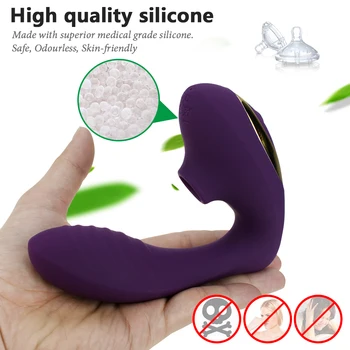Erotic Sex Jucării Sexuale pentru Femei Wellness Supt Vibrator Cu 10 Viteze Vibratoare Fraier Sex Oral de Aspirație Biberon Stimulator Clitoris