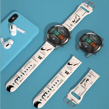 PENTRU Huawei watch GT2 curea gt 2e silicon ES slava GS curea de ceas Magic2 populare logo-ul AJ înlocuire curea