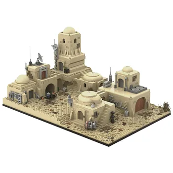 DIY Seria Star Wars Blocuri City Street View Arhitectura Model Tatooine Eisley Deșert Cantina Mos Cărămizi de Jucărie pentru Copii Cadouri
