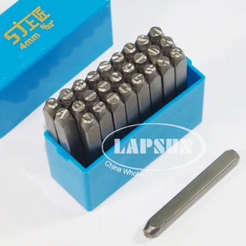 27pcs 3mm 4mm 5mm 8mm 10mm 12,5 mm Oțel Metal Scrisoare de Timbru Ștanțare Kit din Lemn Set Pumn Caz de Plastic 26 de Litere a-Z Și 