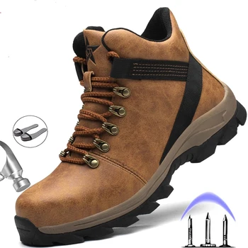 Cizme de iarna pentru bărbați încălțăminte de protecție puncție-dovada pantofi de lucru sport pantofi barbati indestructibil steel toe pantofi cizme de siguranță 2020