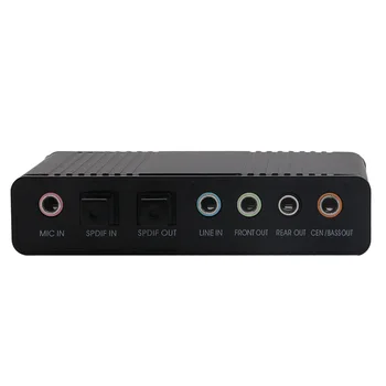 USB 5.1 Canale Externe Audio Optică Fibra placa de Sunet S/PDIF Pentru Laptop PC