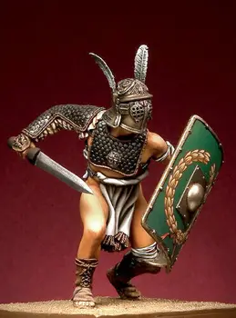 1/18 90mm vechi Gladiator sta cu scut (CU BAZĂ ) Rășină figura truse Model in Miniatura gk Unassembly Nevopsite