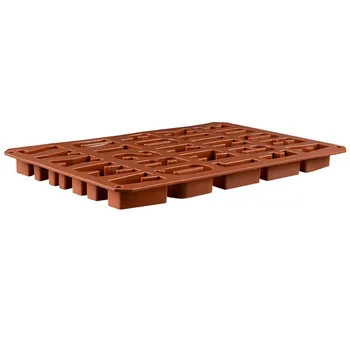 Casă de silicon 26-hole în engleză alfabet mucegai ciocolata Budinca tort de biscuiti non-stick de mucegai silicon de calitate Alimentară