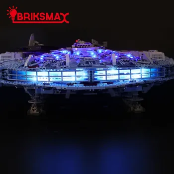 BriksMax Kit de Lumina Pentru 75192 Stea de război Final de Mileniu Blocuri de Iluminat Set Falcon (NU Include Modelul)