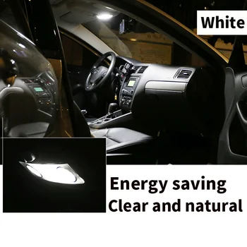 16pcs Luminos Interior Auto Becuri cu LED-uri Albe, Canbus, Kit Pentru 2008-GMC Yukon Harta Dom Lampă Oglindă parasolar