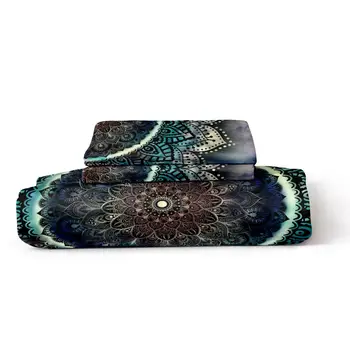 3D stil boem seturi de lenjerie de pat tendință de moda gradient de floarea soarelui mandala sensul home textile seturi de lenjerie de pat