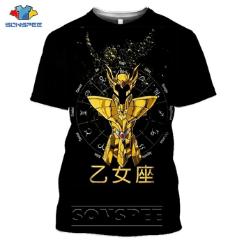2020 Nou Cool Logo T camasa Barbati Femei Anime Saint Seiya 3D Imprimate t-shirt cu Maneci Scurte Stil Harajuku tricou Streetwear Top Tee
