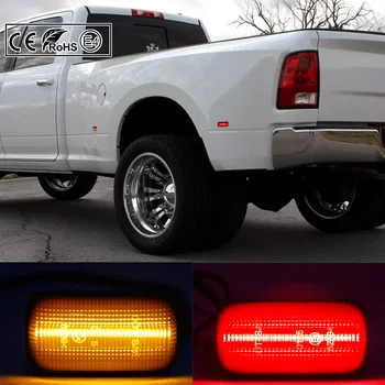 4x Fum Chihlimbar Roșu CONDUS de poziție Laterale Lumina Pentru Chevrolet Silverado /Sierra 3500 15-